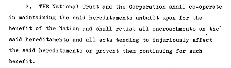 National Trust Gosells Agreement Para 2